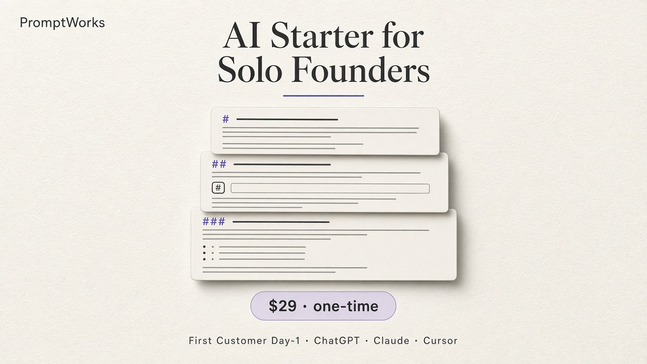 AI Starter for Solo Founders pack overview